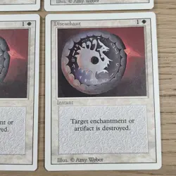 Magic the Gathering Revised Disenchant x 4 MTG White LP - Image 4