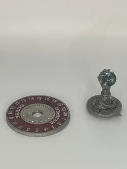 Rare MTG 1995 Scrye Reaper Pewter Life Counter - Red Demon Claw Orb - Image 4