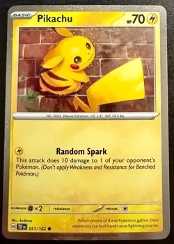 Pikachu Cosmos Holo Promo 051/162 Scarlet Violet Pokemon NM - Image 1