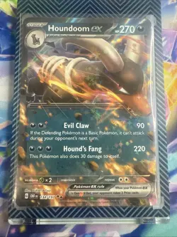 Pokemon TCG Houndoom ex SV03: Obsidian Flames 134/197 Holo Double Rare - Image 1