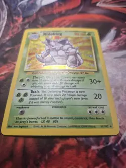 Pokemon TCG Nidoking Base Set Unlimited Holo 11/102 WOTC VTG 1999 MP/HP - Image 3