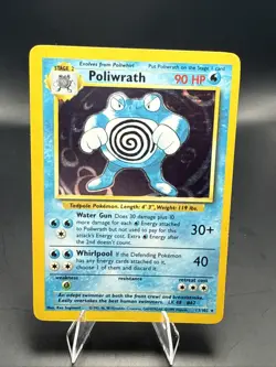 Pokemon TCG Poliwrath 13/102 – Base Set Holo Rare – Vintage WOTC - Image 2