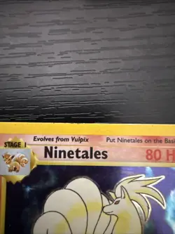 Pokemon Ninetales Holo Rare Unlimited Base Set 12/102, Moderately Played - Image 3