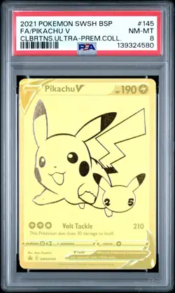 PSA 8 Pikachu V SWSH145 - Celebrations UPC Promo Pokemon Card - Pokemon TCG - Image 1
