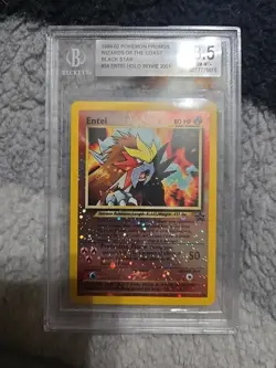 Beckett Graded 8.5 #34 Black Star Entei Holo Promo Pokemon Card - Image 5