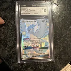 CGC 10 Articuno GX 2019 Hidden Fates SV54/SV94 Shiny Vault Holo Pokemon Card - Image 1