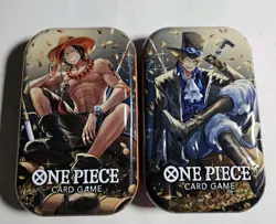 One Piece Vol.2 Empty Tins W/ Ace & Sabo Promo Cards - Image 4