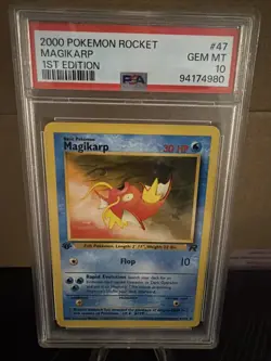 Pokemon TCG Magikarp Card 47/82 1st Edition - Image 1