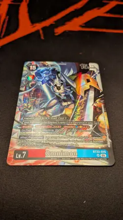 Digimon Card Game Omnimon BT22–015 SR Cyber Eden - Image 3