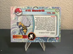 1999 Topps Pokemon Beedrill #15 - TV Animation Edition - FOIL - Image 2