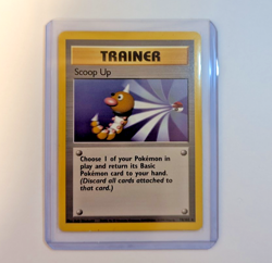 Vintage Rare Trainer - Scoop Up (Pokemon Base Set - 1999) Lightly Played (LP) - Image 1