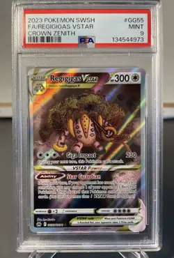 Pokemon Regigigas VSTAR Crown Zenith GG55 Ultra Rare Holo- PSA 9 - Image 1