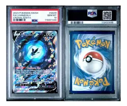 2023 POKEMON SWORD AND SHIELD CROWN ZENITHFULL ART/LUMINEON V GG39 PSA 10 - Image 1