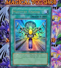 Yugioh Monster Reborn LOB-118 Ultra Rare Original Print Konami 2002 - Image 1