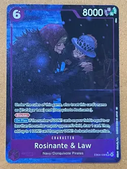 One Piece Card Game Rosinante & Law (Alternate Art) EB04-038 SR English - Image 1