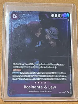 One Piece Card Game Rosinante & Law (Alternate Art) EB04-038 SR English - Image 3