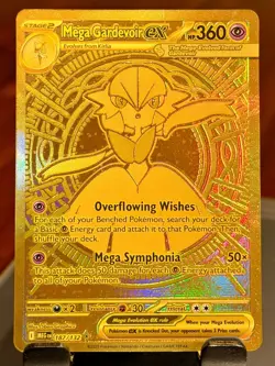 Pokemon Card 2025 Pokemon TCG Gold Hyper Rare card Mega Gardevoir ex (187/132) P - Image 1