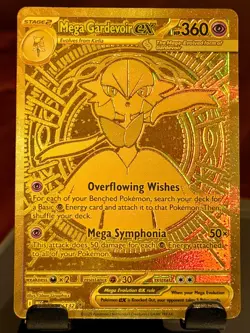 Pokemon Card 2025 Pokemon TCG Gold Hyper Rare card Mega Gardevoir ex (187/132) P - Image 2