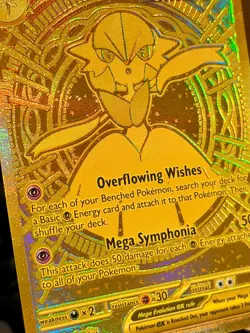Pokemon Card 2025 Pokemon TCG Gold Hyper Rare card Mega Gardevoir ex (187/132) P - Image 4