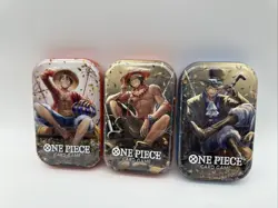 ONE PIECE CARD GAME - TIN PACK SET Of 3 VOL. 2 - Image 1