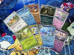 Pokemon Eeveelution REVERSE HOLO COMPLETE 9 Card Set Lot PRISMATIC EVOLUTIONS NM - Image 3