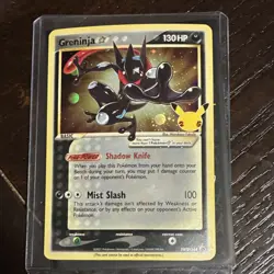 Pokemon Greninja Star Promo Holo SWSH144 Sword & Shield 130 HP Mist Slash Card - Image 1