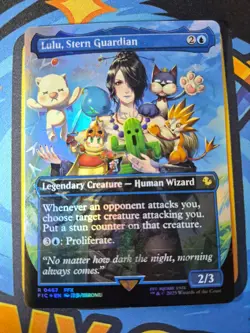 Lulu, Stern Guardian Borderless Chocobo Track Foil | Final Fantasy MTG - Image 1