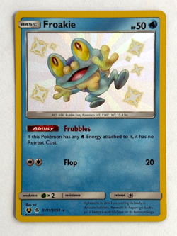 Pokemon TCG Froakie SV11/SV94 Shiny Holo Rare Hidden Fates: Shiny Vault - Image 1