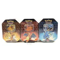 Set of 3 Pokemon TCG Hidden Fates Tins - Charizard, Gyarados, Raichu - SEALED - Image 1