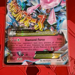 Pokemon Card XY Black Star Promo Mega M Diancie EX XY44 Holo Foil. - Image 3