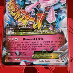 Pokemon Card XY Black Star Promo Mega M Diancie EX XY44 Holo Foil. - Image 5