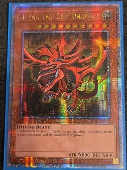 Yugioh! Slifer the Sky Dragon LC01-EN002 Quarter Century Secret Rare 1 NM - Image 1