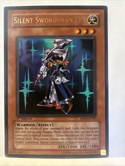 Yugioh - Silent Swordsman LV3 - RDS-EN009 - Ultimate Rare 1st Edition - NM - Image 1