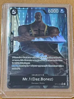 Mr.1 (Daz.Bonez) One Piece Azure Sea's Seven OP14-090 Alt Art English - Image 3