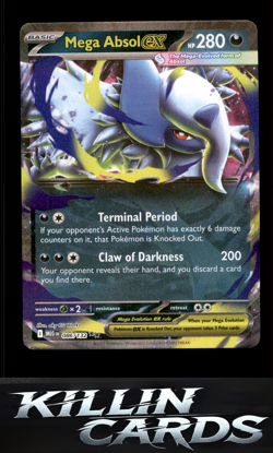Mega Absol ex - 086/132 086/132 Pokemon Double Rare ME01: Mega Evolution Card NM - Image 1