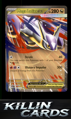 Mega Latias ex - 100/132 100/132 Pokemon Double Rare ME01: Mega Evolution Card N - Image 1