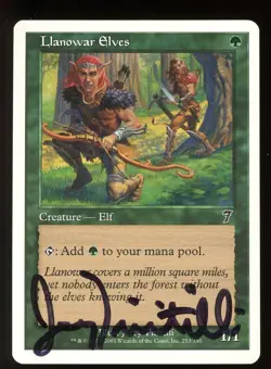 SIGNED 7th Edition Llanowar Elves Artist Proof ~ MTG/Magic ~ NM/MINT Condition - Image 1