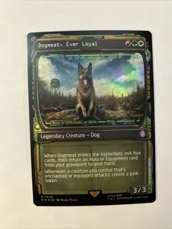 Dogmeat, Ever Loyal (Showcase) Universes Beyond: Fallout Foil Near Mint MTG - Image 1