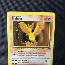 Pokemon TCG Fossil Moltres Holo Rare 12/62 - pack fresh NM - Image 4