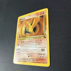 Pokemon TCG Fossil Moltres Holo Rare 12/62 - pack fresh NM - Image 5