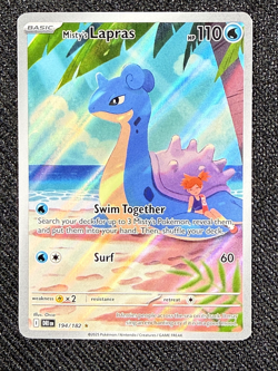 Pokemon Misty’s Lapras 194/182 Destined Rivals Full Art Illustration Rare NM - Image 1