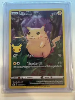 Pokemon TCG-Pikachu 005/025 Holo Rare Full Art Celebrations NM - Image 1