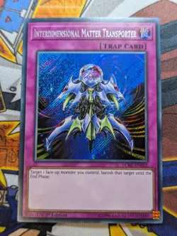 YuGiOh Interdimensional Matter Transporter Secret Rare 1st Ed LCKC-EN052 VLP - Image 1