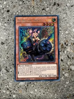 Yugioh TCG Tri-Brigade Springans Kitt BPRO-EN025 Secret Rare 1st Edition NM-M - Image 1
