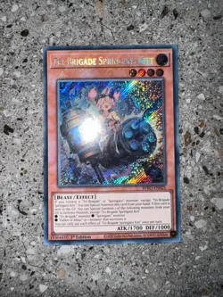 Yugioh TCG Tri-Brigade Springans Kitt BPRO-EN025 Secret Rare 1st Edition NM-M - Image 3