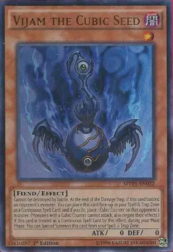 Vijam the Cubic Seed - MVP1-EN032 - Ultra Rare - 1st Edition Near Mint Yugioh Ca - Image 1