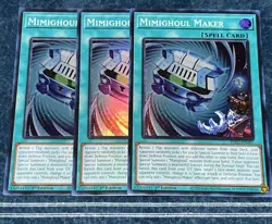 3x Mimighoul Maker Playset - Yugioh Infinite Forbidden (INFO) Super Rare NM - Image 1