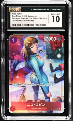 CGC 10 GEM MINT Japanese One Piece 2024 Nico Robin OP05-010 THE BEST PRB-01 - Image 1