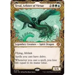 TEVAL, ARBITER OF VIRTUE (SHOWCASE) Tarkir: Dragonstorm TDM Magic MTG MINT CARD - Image 1