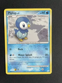 Piplup 5/12 Manaphy Trainer Kit Pokemon Card TCG - NM/LP - Image 1